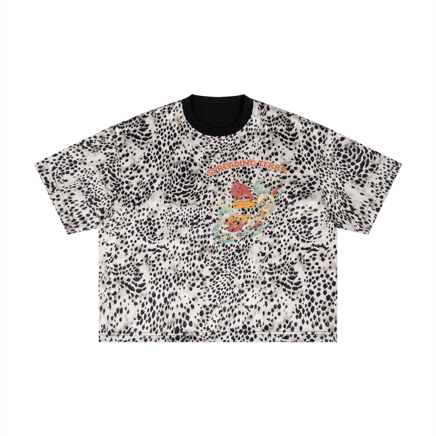 Unisex Leopard Print Boxy T-Shirt
