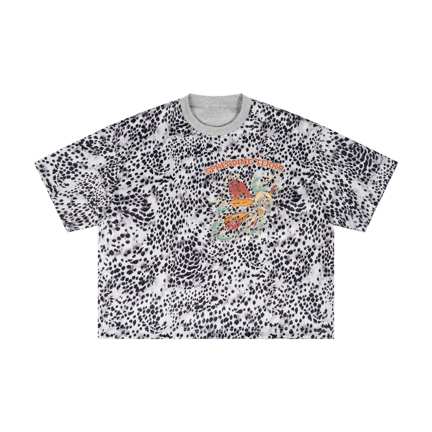 Unisex Leopard Print Boxy T-Shirt