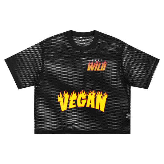 See-through Boxy Net T-shirt- PZSWV